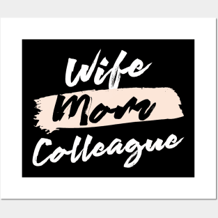 Cute Wife Mom Colleague Gift Idea Posters and Art